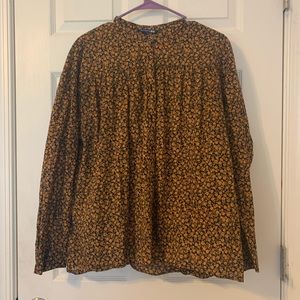 UNIQLO Black and Orange Blouse